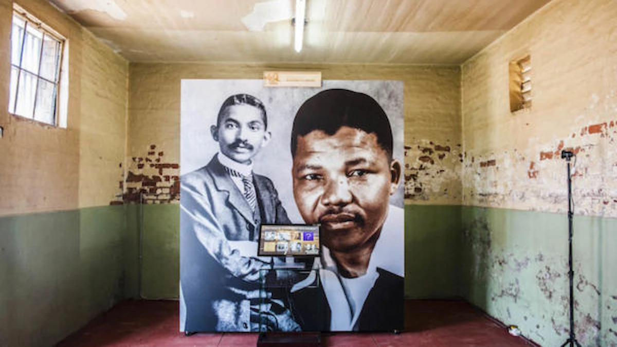 La cárcel donde Mandela y Gandhi estuvieron encarcelados.